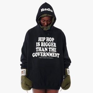 Black Graphic Hoodie